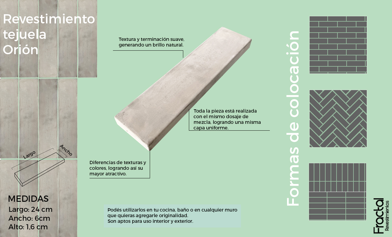 Revestimiento de cemento Orion