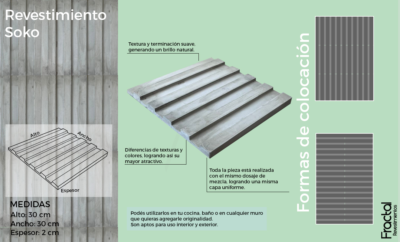 Revestimiento de cemento Orion