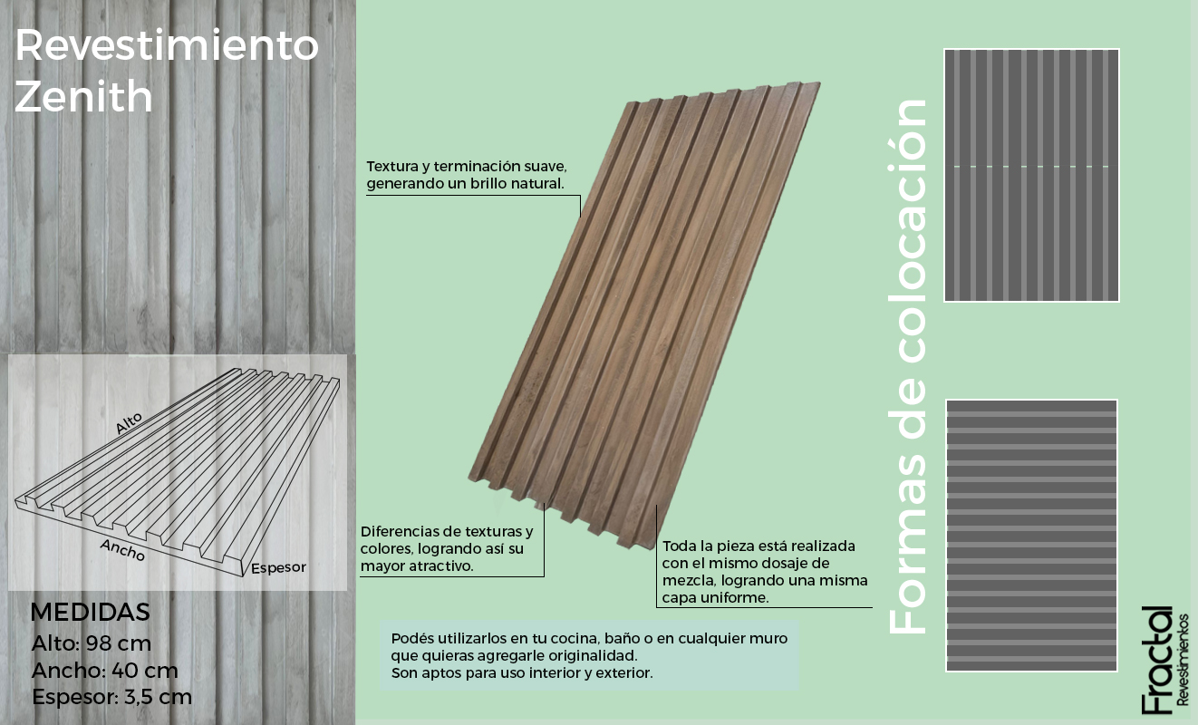 Revestimiento de cemento Orion